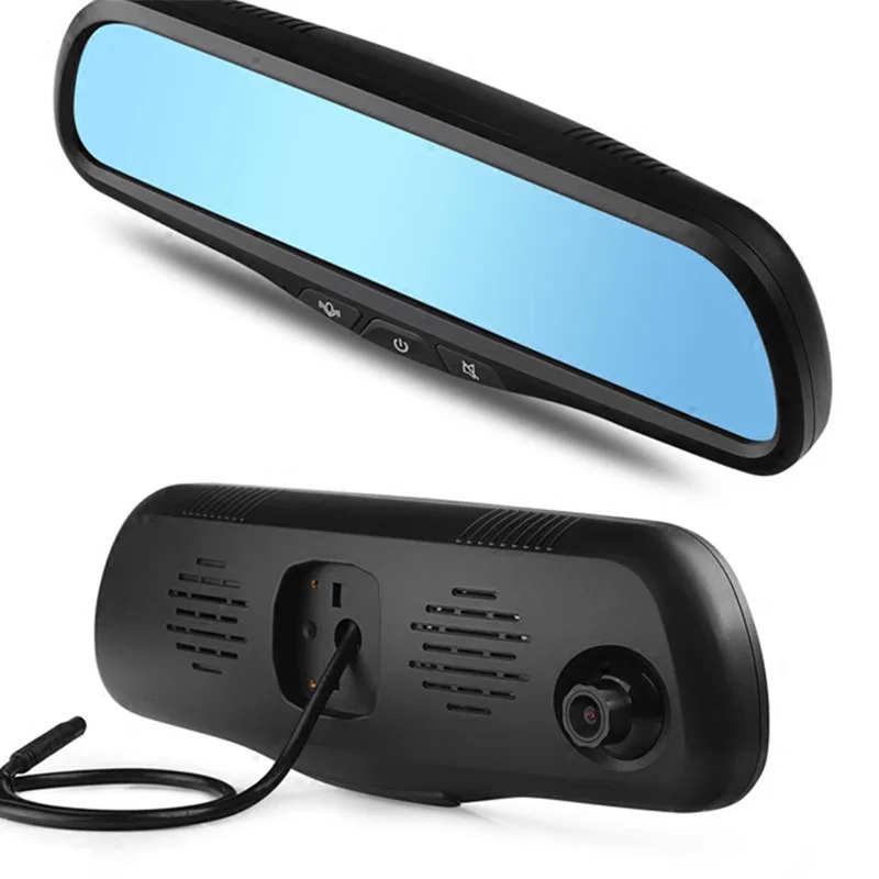 The 8 inch screen big sound intelligent voice rearview mirror GPS