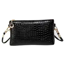 Брендовые новые женские сумки-мессенджеры из крокодиловой кожи, Женские однотонные сумки на молнии, клатч для телефона, сумка на плечо TC