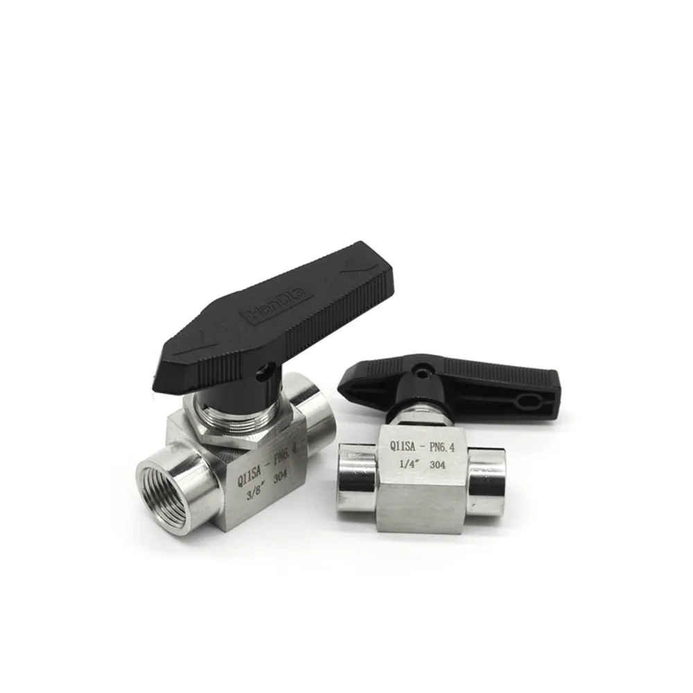 

Female thread Ball valve 1/8" 1/4" 3/8" 1/2" 3/4" BSP stainless steel 304 high pressure high temperature 2 way ball valve