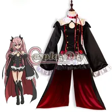 Serafín de Finales Krul Tepes Vestido de Cosplay del Anime De Halloween Por Encargo D0626