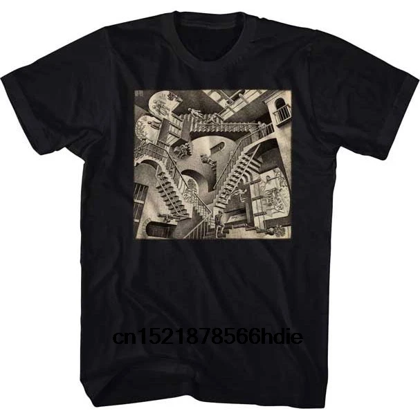 

2019 funny t shirt men novelty tshirt M.C. Escher Relativity T-shirt