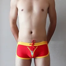 Брендовые купальники мужские сексуальные купальники плоские плавки мужские молнии печатные плавки летние купальники