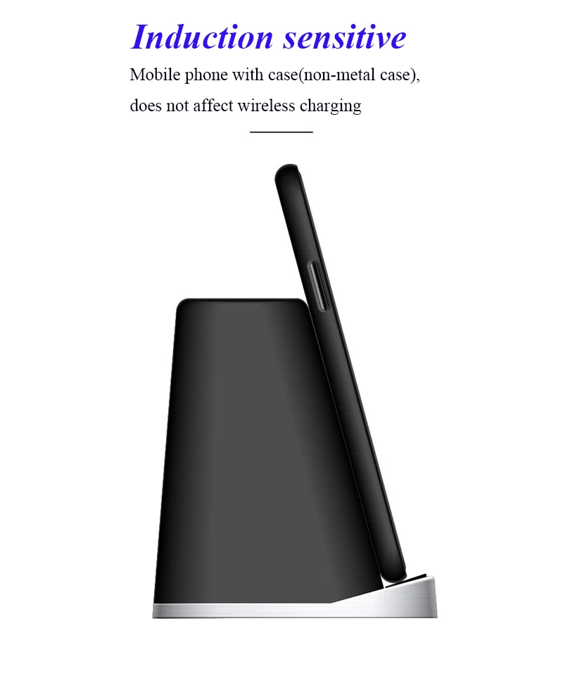09Brush Pot Fast Charging Holder Qi Wireless Charger Stand