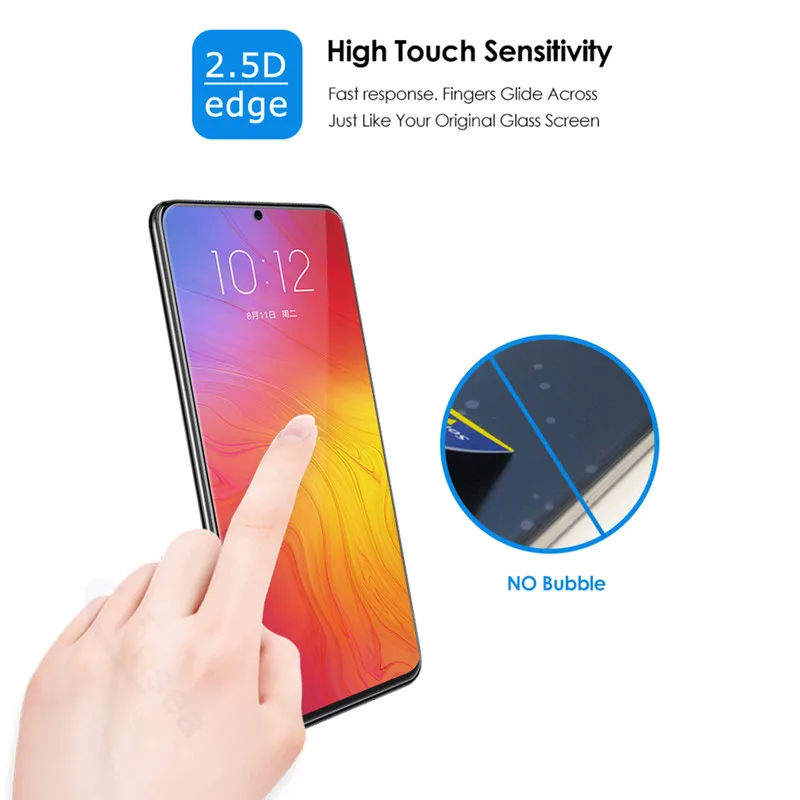 Qosea для lenovo Z5S Экран протектор ультра тонкий прозрачный с уровнем твердости 9 H
