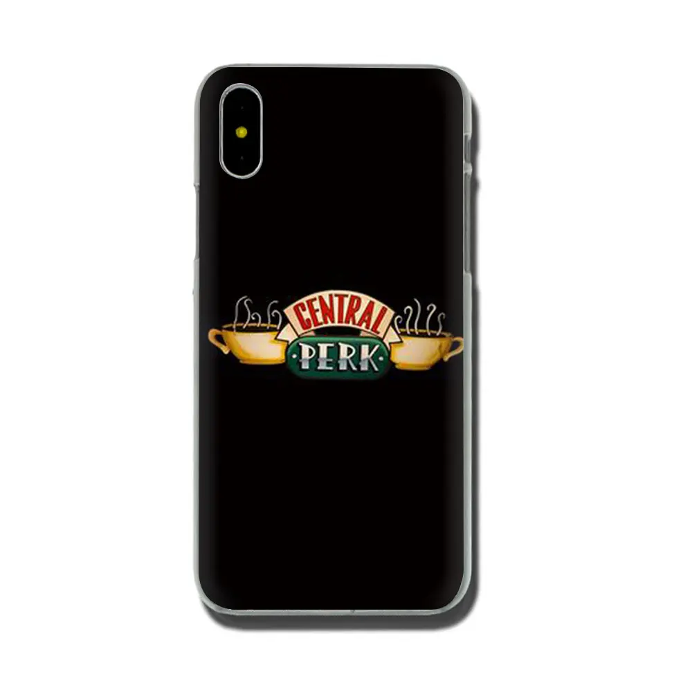 Центральный Perk кофе друзья ТВ шоу жесткий чехол для телефона для iPhone 11 Pro XR XS Max X 8 7 6 6S Plus - Цвет: H8