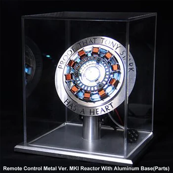 

Avenger 1:1 Iron Man Arc Reactor Aluminum Base MK1 Reactor Core Tony Stark Heart Model With Led Light Gift DIY Need To Assemble