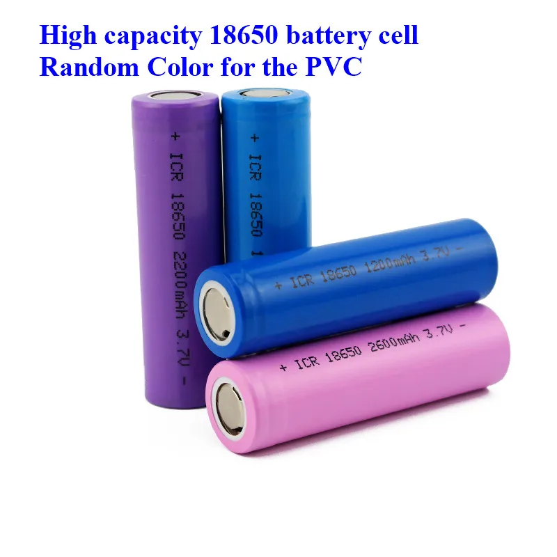 1pc/lot Very Cheap 18650 1200mah 1500mah 2200mah 2600mah 18650 3.7V rechargeable Li-ion battery