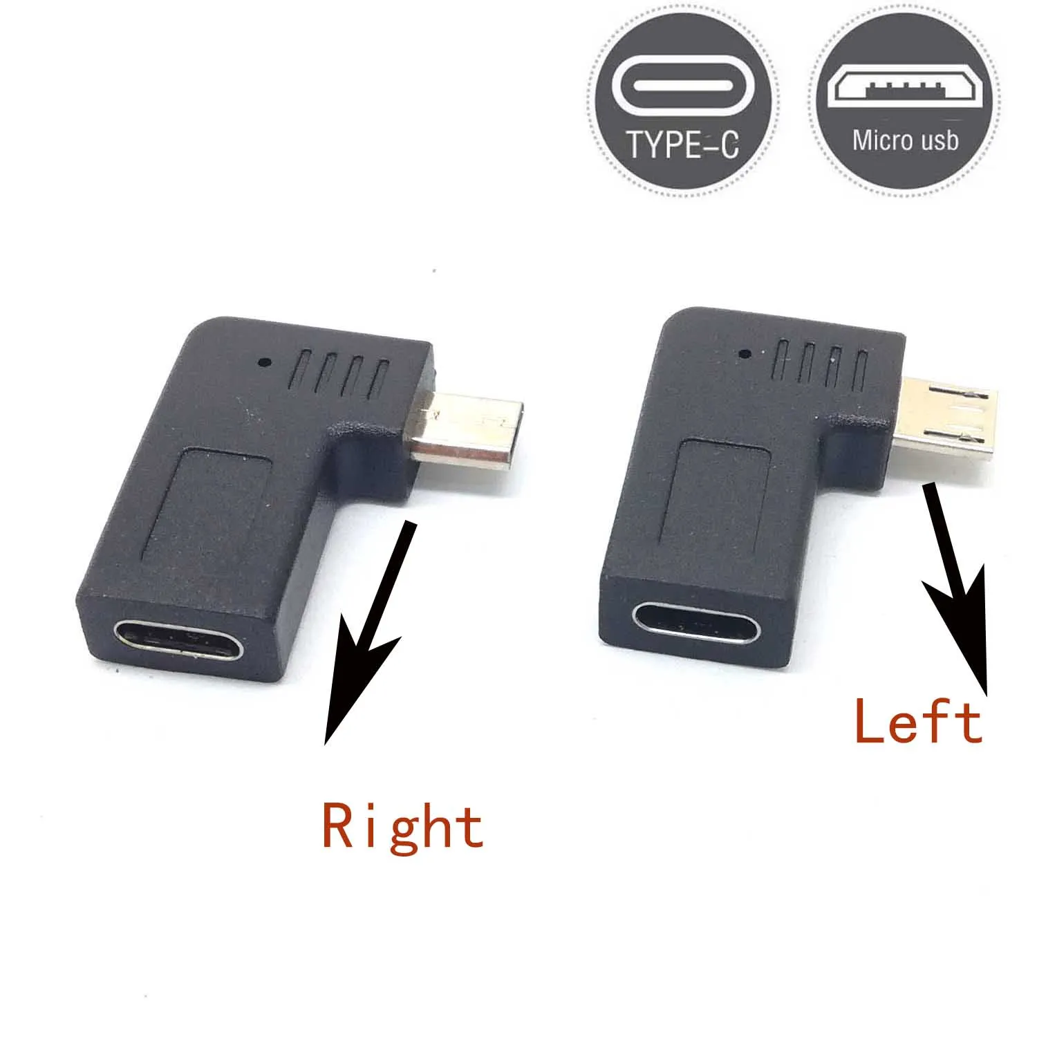 90 Угол Type-C мама к Micro-B Micro Мужской USB зарядное устройство otg кабель адаптер oy |