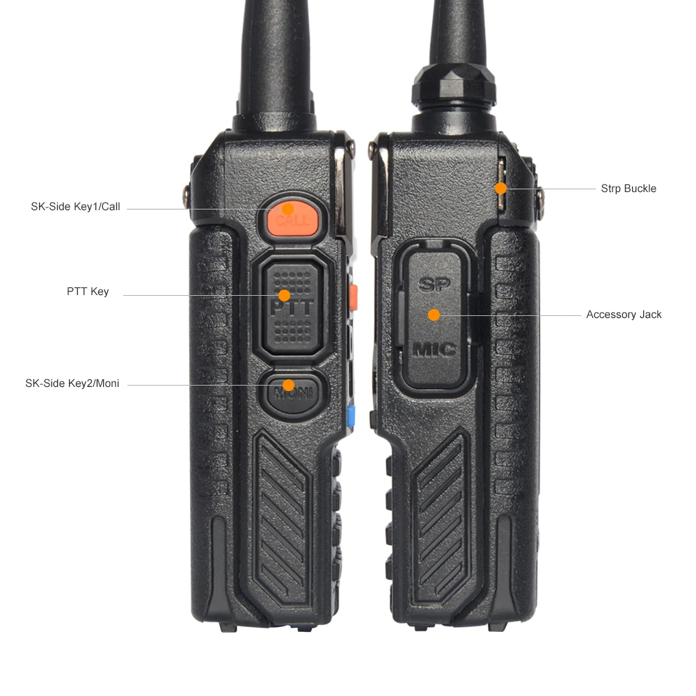 Портативная рация BaoFeng UV 5RE Plus радиостанция UV5RE 128 каналов два диапазона УКВ 2