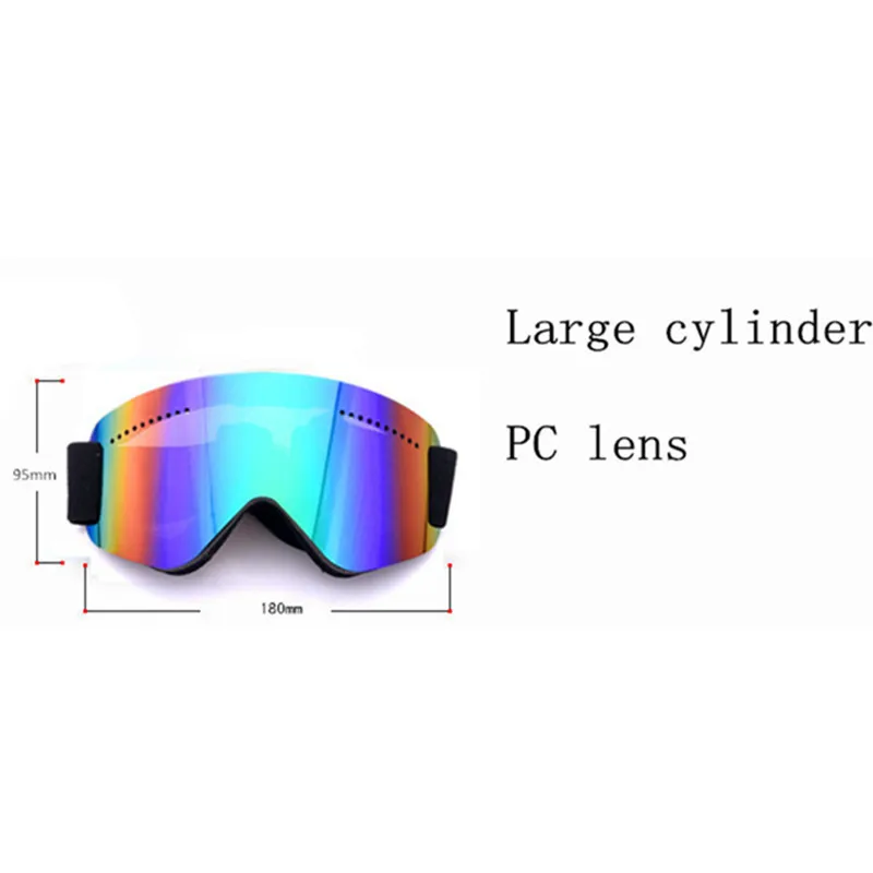 De Esquí Gafas cilíndrico UV400 grande esférico Gafas Snowboard moto ciclismo máscara de nieve Gafas Esqui Motocross Gafas