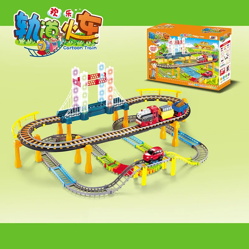 

electric rail car train Kids Toys Thom small locomotive suit boy toy car racing track toys For children diecast 1:18