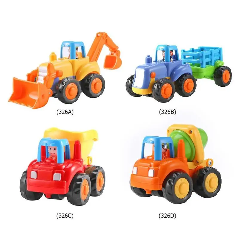 Крутая модель мини-инженерного автомобиля для мальчиков, инерционный самосвал, тракторные игрушки, классические игрушки, подарки