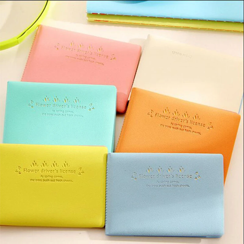 8 Bit Fashion Faux Leather Travel Passport Holder Cover ID Card Bag