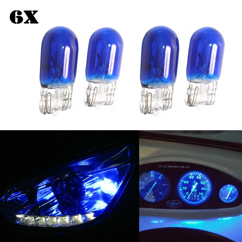 Buy 6 pcs 12v 3w Led Auto Bulb t10 152 168 Halogen