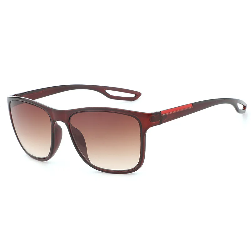 HDCRAFTER, мужские, женские, квадратные солнцезащитные очки, UV400, линза, фирменный дизайн, солнцезащитные очки, мужские, oculos de sol - Цвет линз: Tea