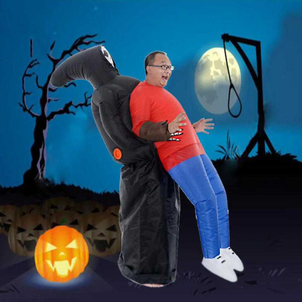 

Skeleton Ghost Inflatable Costume terror Halloween Decor Funny Fancy Dress Suit Party Grim Reaper Horror Party DIY Decoration