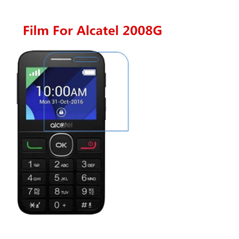 

1/2/5/10 Pcs Ultra Thin Clear HD LCD Screen Guard Protector Film With Cleaning Cloth Film For Alcatel 2008G.