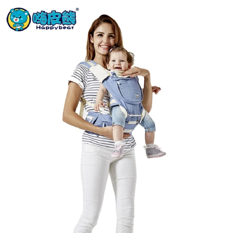 

Multifunctional Hipseat Ergonomic baby carriers for prevent o-type legs shockproof/Thickening kid sling HappyBear 2018 Newest