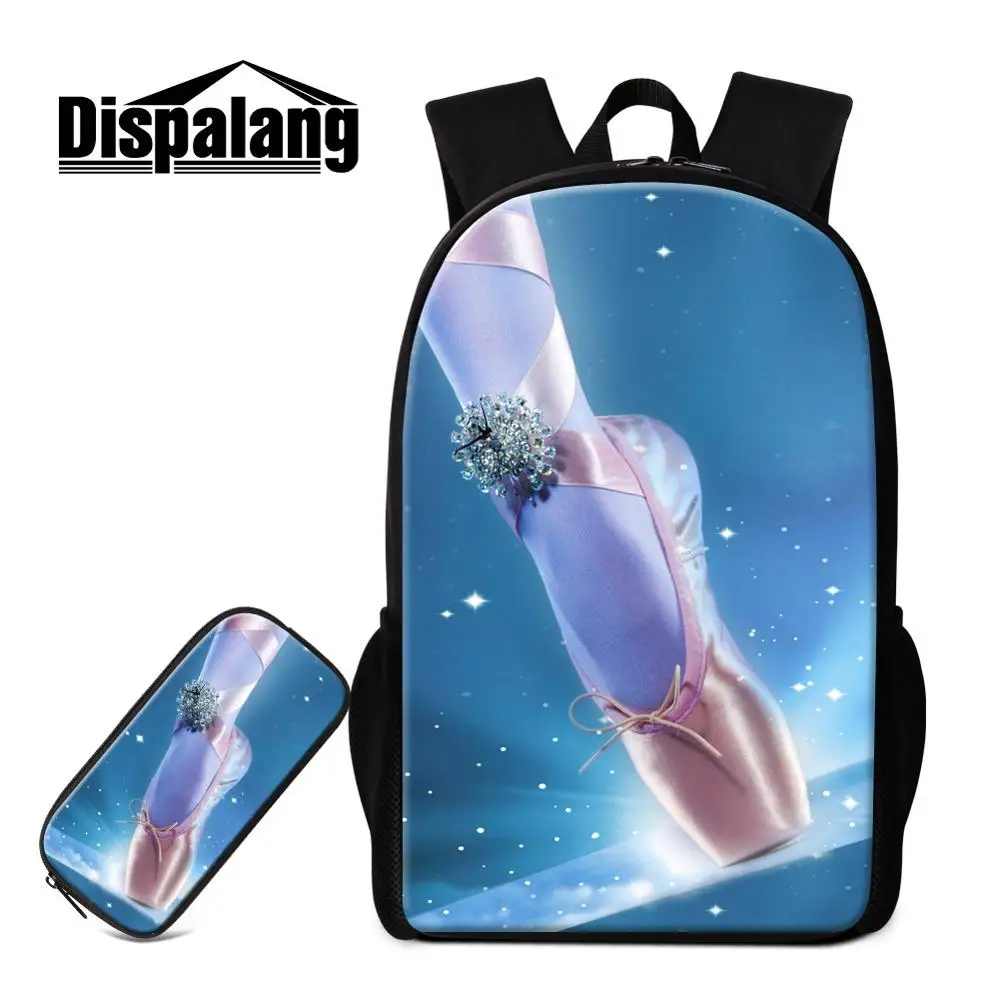 Dispalang художественный рюкзак для девочек, милые школьные сумки для книг, балетный дизайн, для учеников начальной школы, школьная сумка-карандаш, рюкзак для детей - Цвет: Бежевый