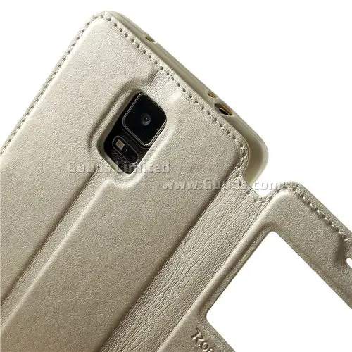 RR Roar Корея благородный вид кожаный флип чехол для samsung Galaxy Note 4 N910 Note4