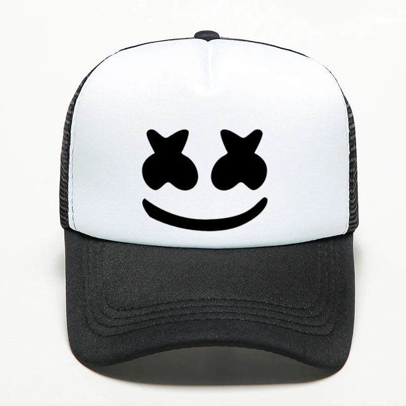 New Brand Rock Band Dj Marshmello Smiley Face Baseball Cap Women Men
