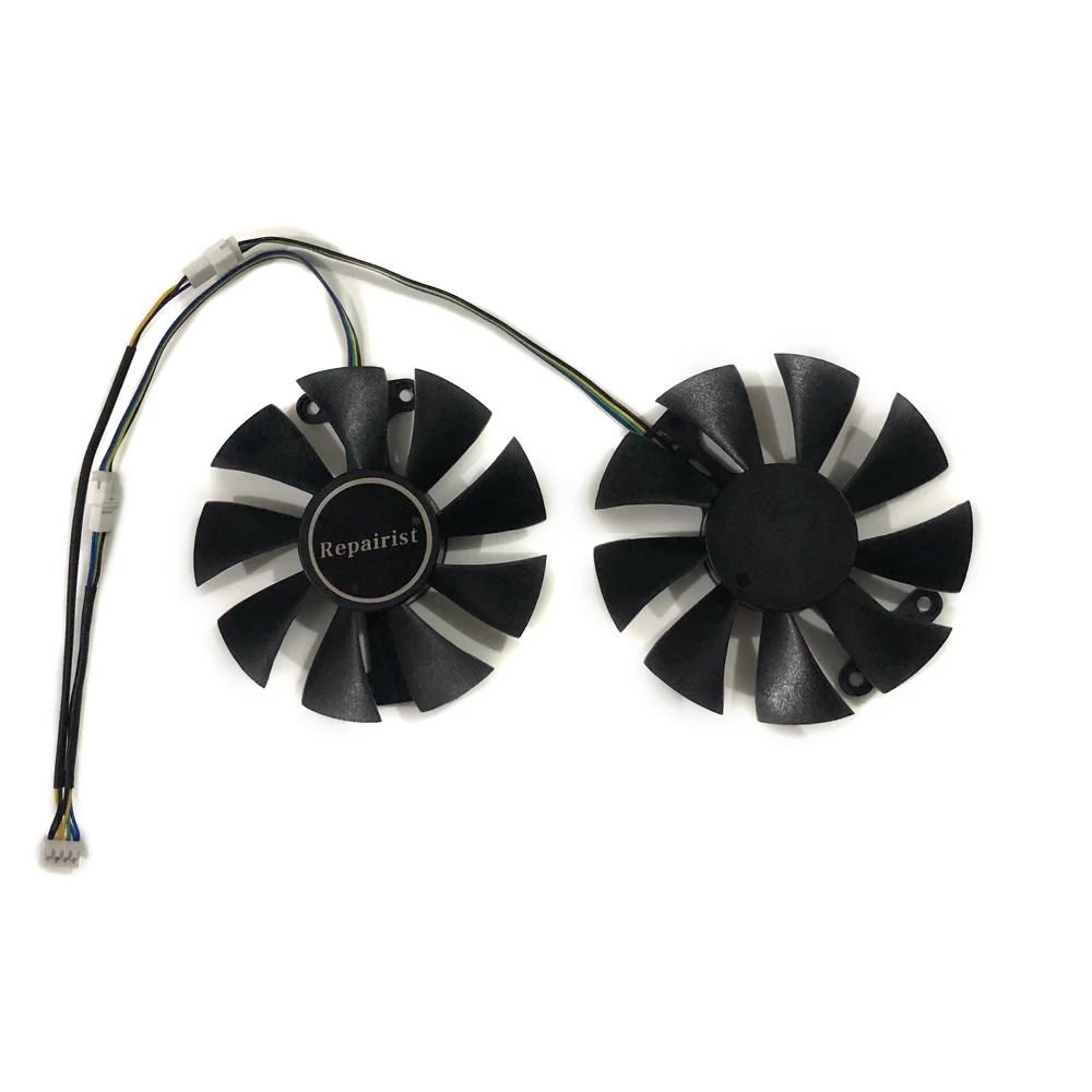 Repairist 2 шт./компл. GTX1060 6GD5 X Gaming OC охлаждающий вентилятор GPU для ZOTAC GeForce GTX 1060 3GD5 BT SM A