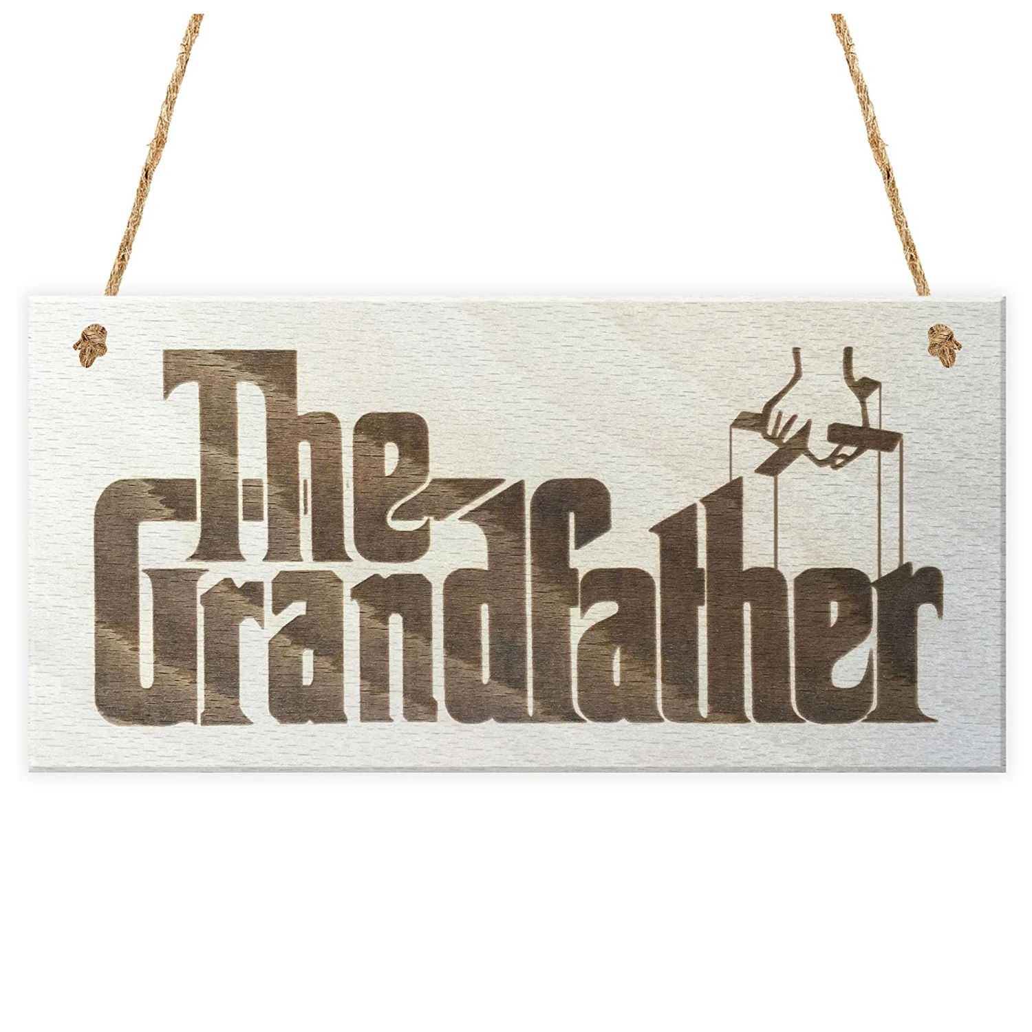 

The Grandfather Novelty Godfather Style Wooden Hanging Plaque Grandad Gift Sign