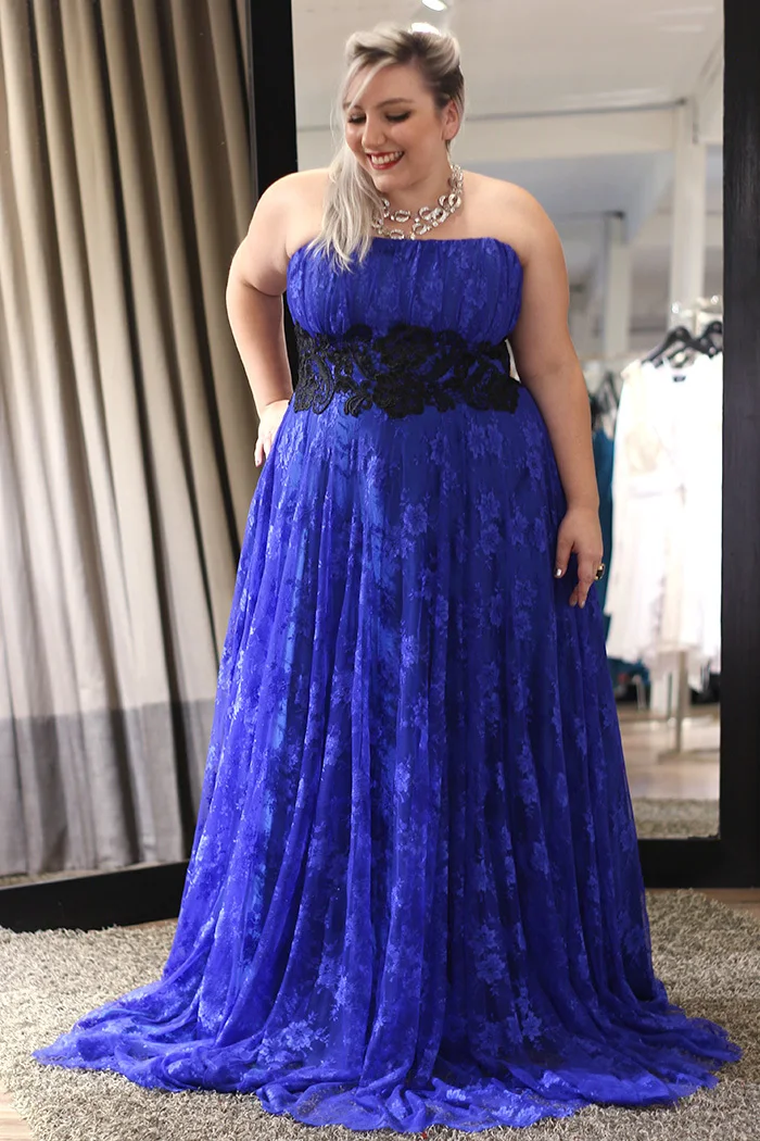 royal blue maxi dress plus size