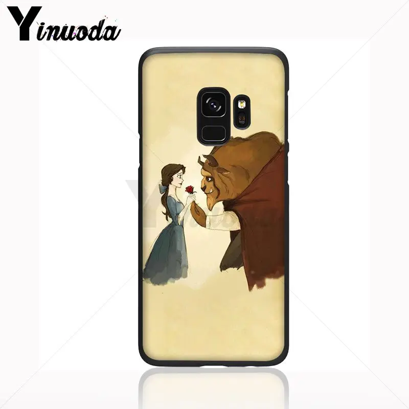 cartoon Beauty Beast Rose Princess Art Print