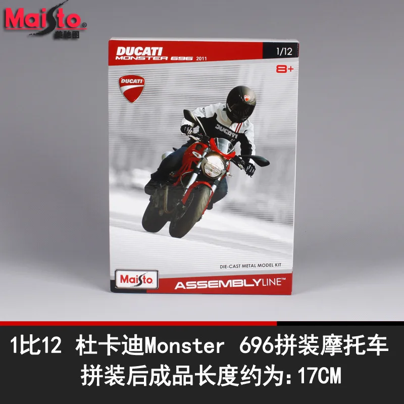 Maisto 1:12 Ducati 696 Сборная модель мотоцикла из сплава модель мотоцикла сборная DIY игрушка инструменты