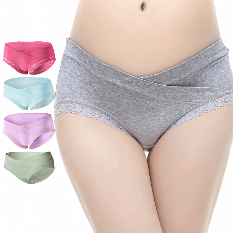 Buy 4Piece/Lot Cotton Pregnant Panties Maternity