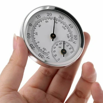 

Mini Wall Mounted Temperature Humidity Meter Thermometer & Hygrometer 58 * 12mm