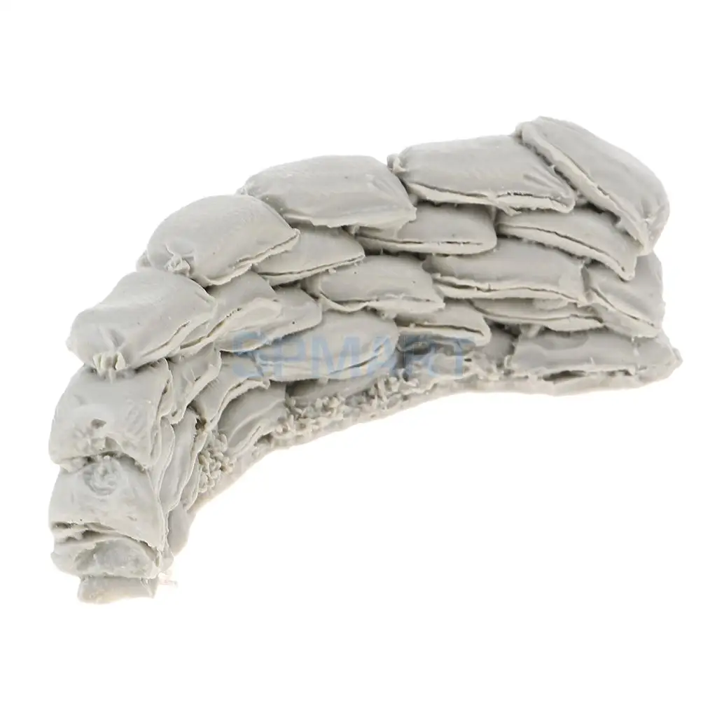 1/35 Scale Resin Model Scene Accessories Sandbags Wall C for WWII Scenery Layout Landscape Boys Kids Toys
