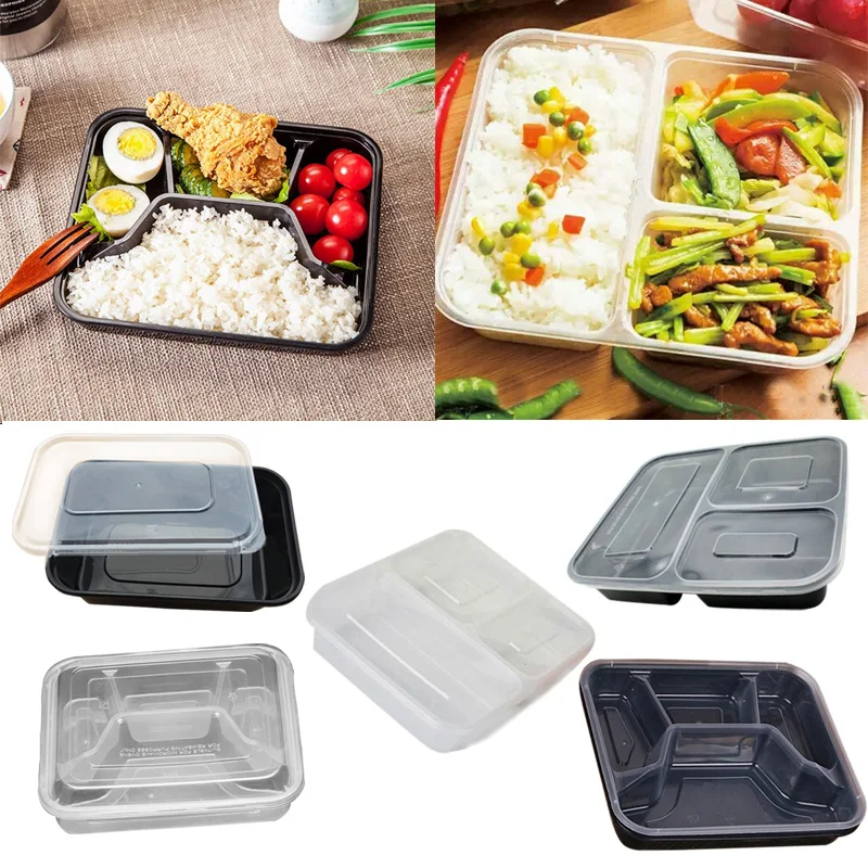Hoomall 10Pcs/Set Meal Prep Plastic Food Container Disposable Snack