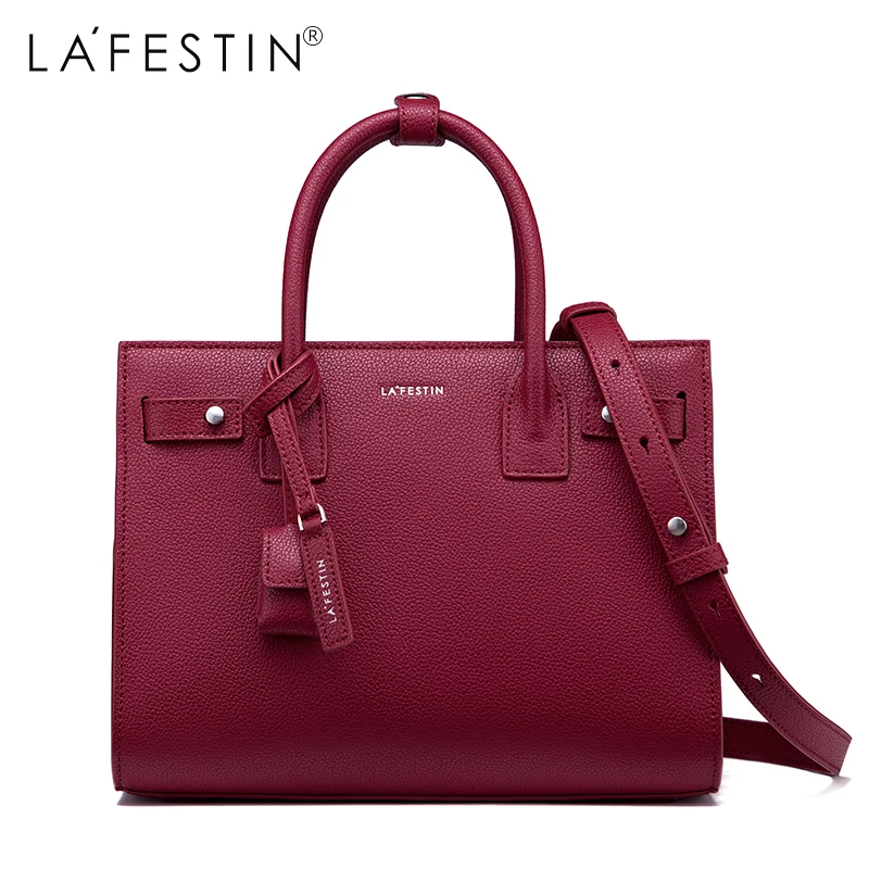 LAFESTIN Women Handbag Genuine Leather Tote Handbags Luxury Multifunctional Versatile Bag Ladies luxury handbags designer bag LAFESTIN Women Handbag Genuine Leather Tote Handbags Luxury Multifunctional Versatile Bag Ladies luxury handbags designer bag