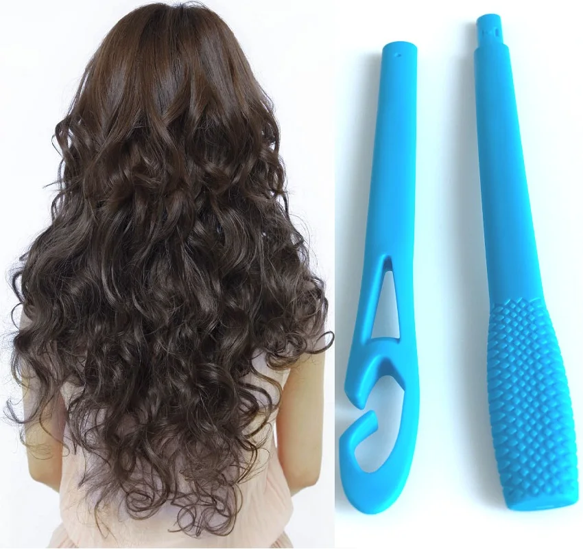 1PC Manual Hair Curlers Hook Rollers Magic Leverage DIY Hair Curler Spiral Circle Curling Wand Safety Styling Tool for Girl