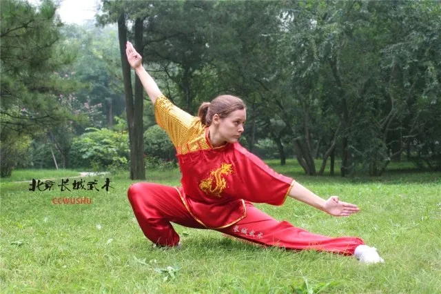 Боевая одежда tai chi одежда с коротким рукавом Одежда для выступлений Moring упражнение для китайского кунг-фу костюм ropa china