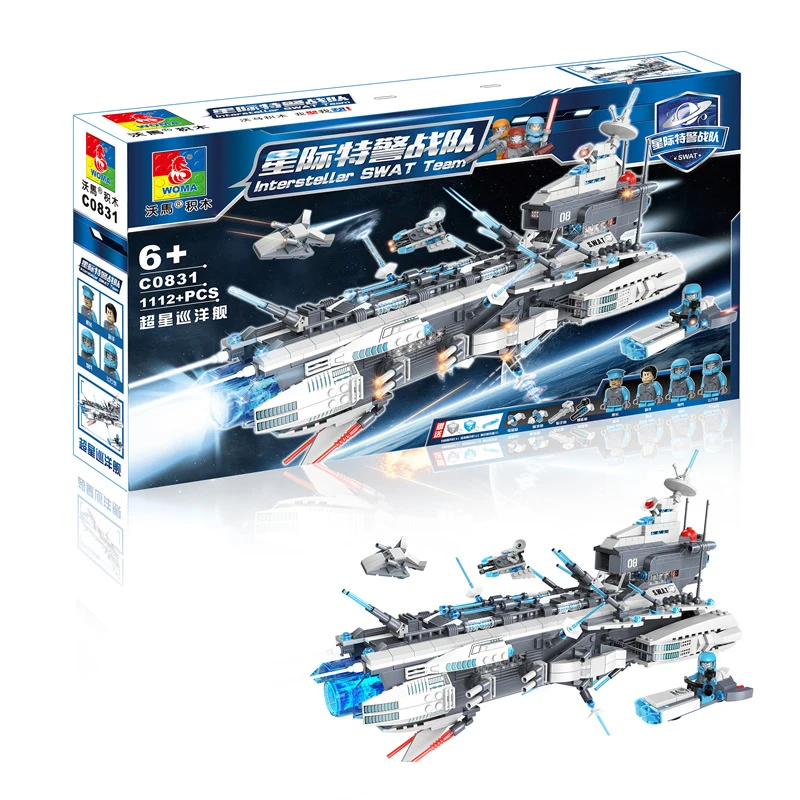 

Legoelys Star Wars Heavy Cruiser Eaducational Building Blocks Sets 1112Pcs Swat Team Model Bricks Weapons Toys Christmas