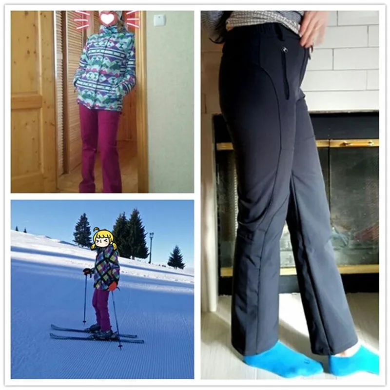 New Women Fleece Softshell Camping Hiking Pants 2017 Winter Outdoor Sports Trousers Trekking Ski Waterproof Pants New Women Fleece Softshell Camping Hiking Pants 2017 Winter Outdoor Sports Trousers Trekking Ski Waterproof Pants