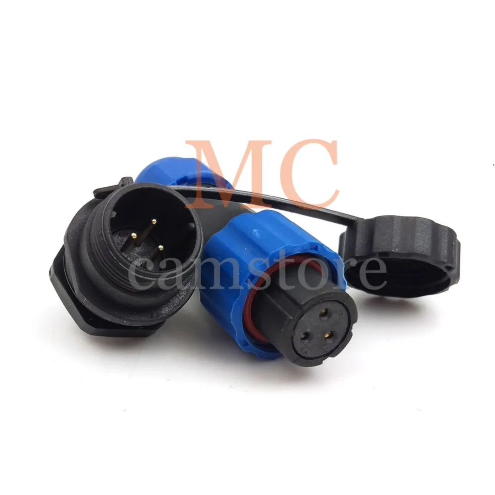 

SD13 3 pin waterproof connector,IP68 LED power connections, electrical connectors Plug and socket