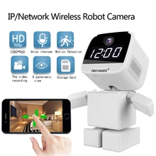 OBO Mãos IP/Rede Sem Fio Robô Câmera 906 P HD de Áudio Em Dois Sentidos suporte 64G TF Cartão com Noite IR Visão P2P Nuvem Câmera WI-FI