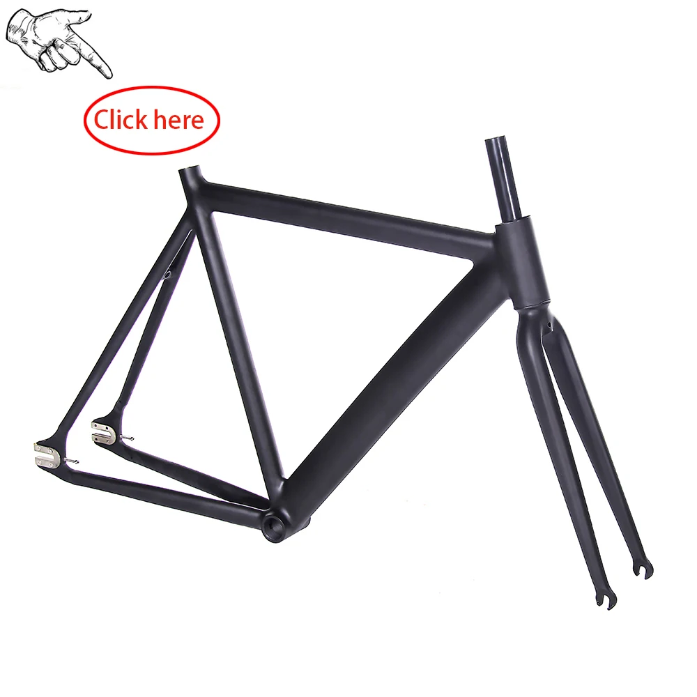 Top 700C Fixed Gear  bike frame matte black  Smooth Welding 54cm  Bike frame Aluminum Alloy frame 6