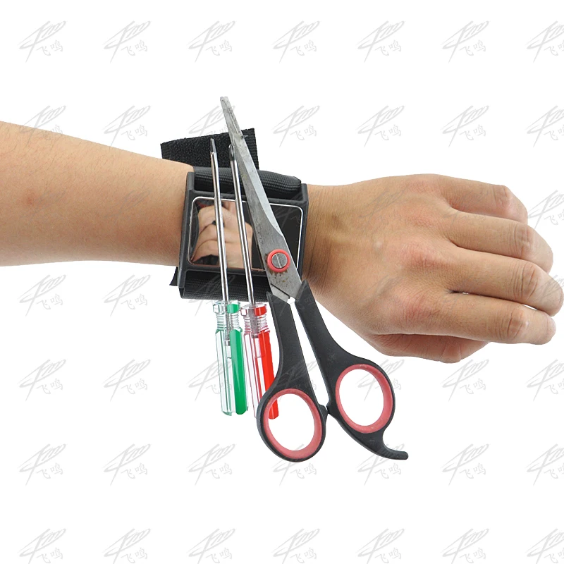 Strong Magnetic Wristband Toolkit Belt Car Repair Screws Scissor Nails Nuts Bolt Drill Holder Tools Storage Wrist Strap Bracelet