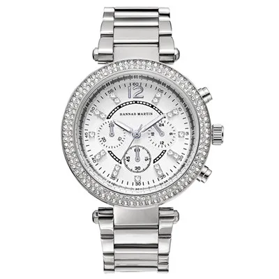 Модные женские часы, модные, с бриллиантами, три глаза, шесть цифр, цифровые, дамские, стальной ремень, кварцевые часы для женщин, Reloj Mujer - Цвет: C
