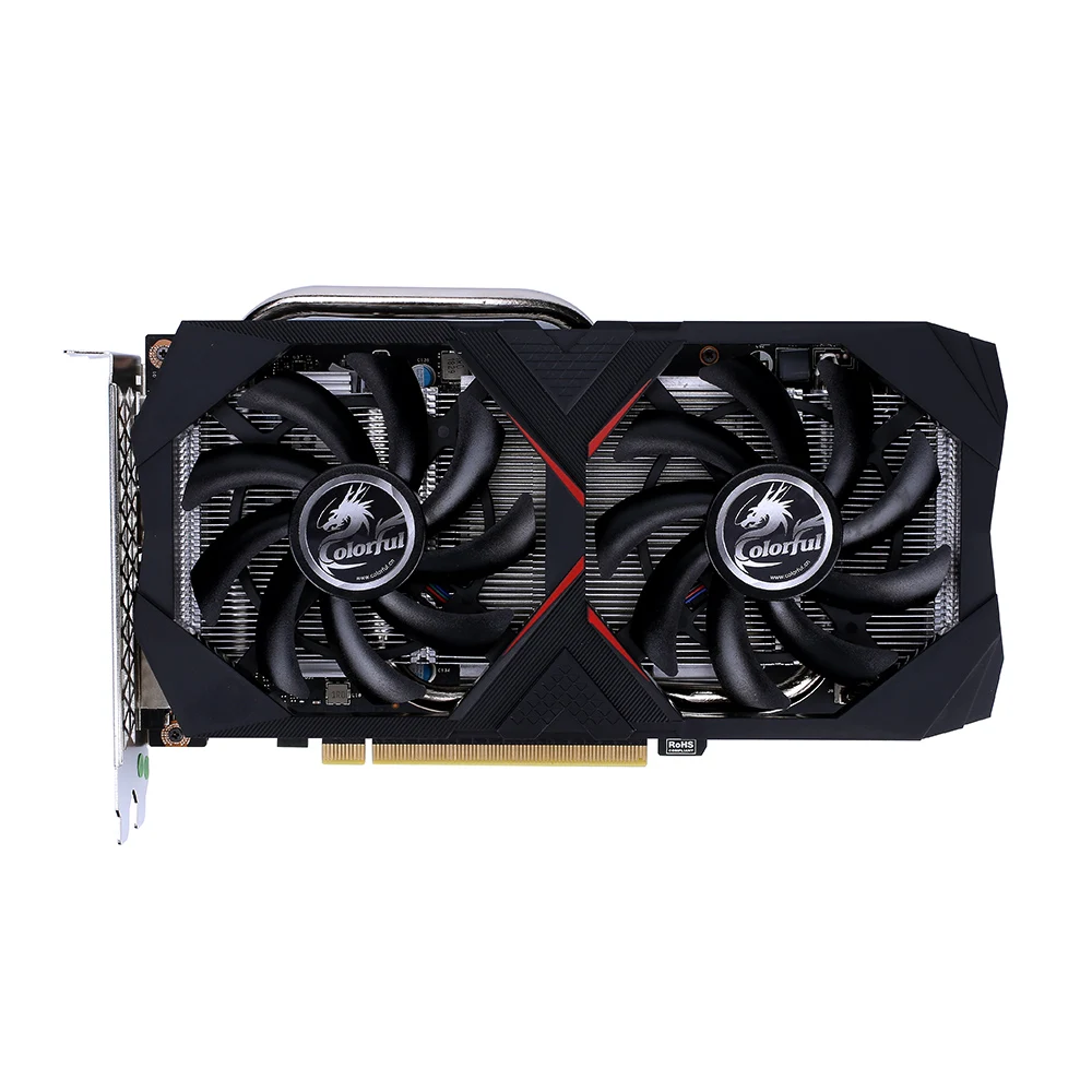 Красочные iGame GeForce RTX 2060 графическая карта GDDR6 6G V2 14 Гбит/с DirectX 12,1 воздушное охлаждение OpenGL 4,5 для рабочего стола