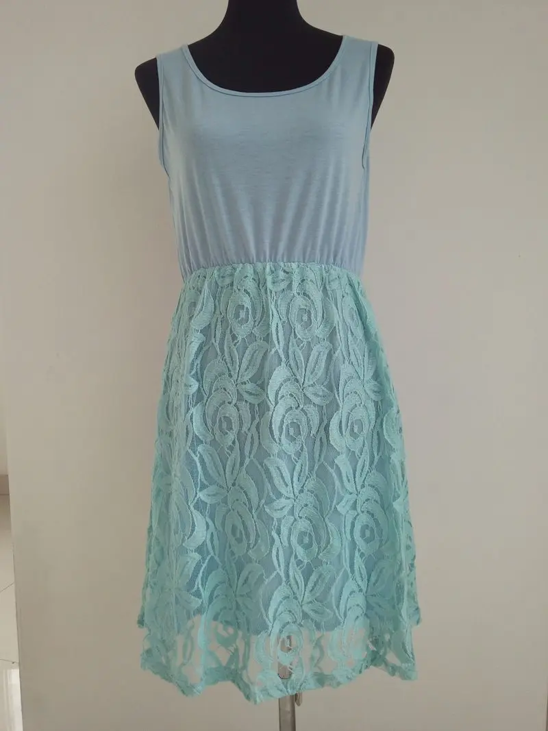 Mother And Daughter Sun Dress Baby Girls Lace Dresses Kids And Parents Summer Dress Family Matching Outfits