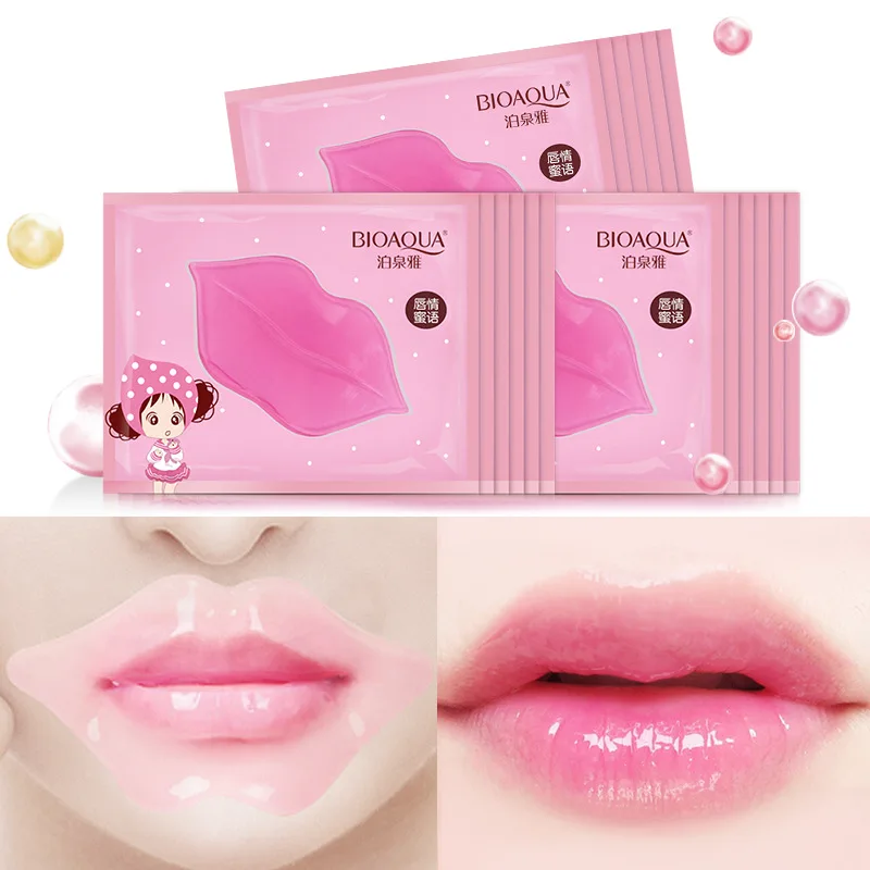 

BIOAQUA Lip Gel Mask 10pcs Care Hydrating Repair Remove Lines Blemishes Lighten Lip Line Collagen Mask Lip Color To Moisturize