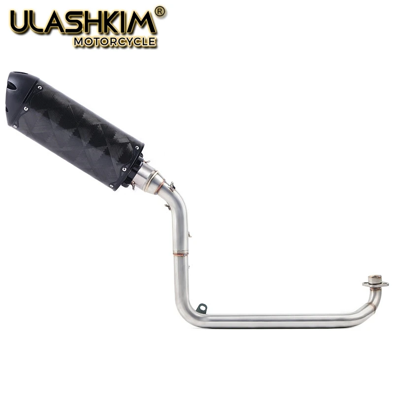 

M3 Motorcycle Full System Exhaust Muffler Middle Connect Pipe Slip On For HONDA GROM MSX 125 MSX125 2012 2013 2014 2015