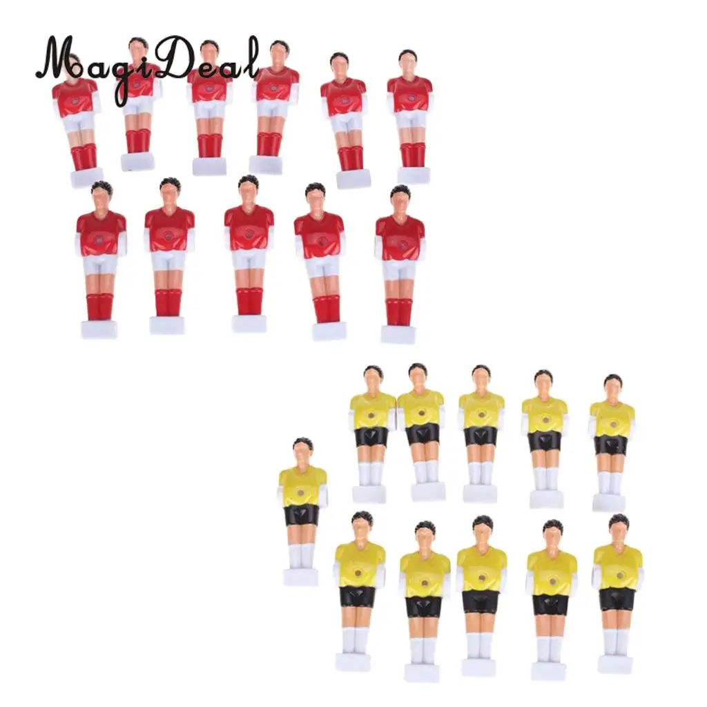 22 PCS Red & Yellow Foosball Men Table Soccer Player Indoor Game