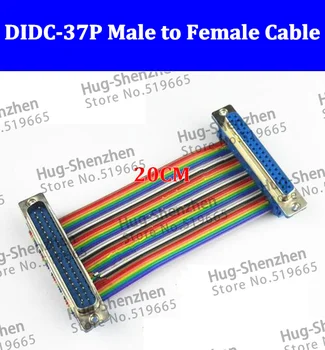 

High Quality DB37 ribbon cable DIDC-37P male to female cable DIDC DR37 COM connector cable with 20CM --20pcs/lot